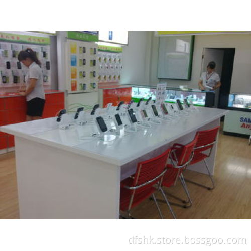 anti-shoplifting security stand/holder with alarm system for universal cellphone display
